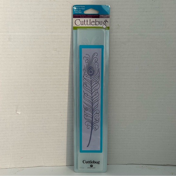 Cuttlebug 12 inches embossing border - PEACOCK PLUME - Picture 2 of 8
